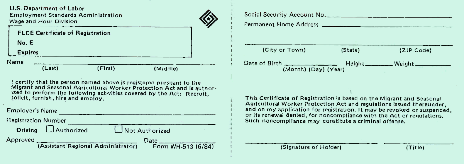 Guidelines For Payment Of Farm Labor